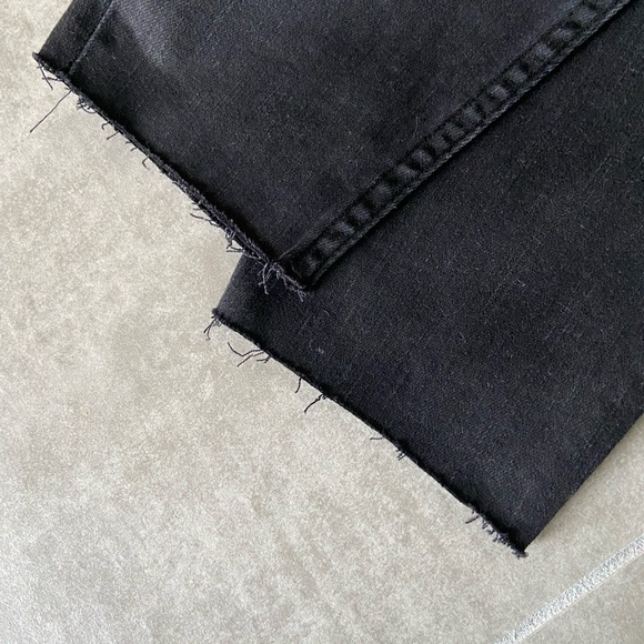 NWT Free People black denim button front jeans. Size 27. - Picture 5 of 8